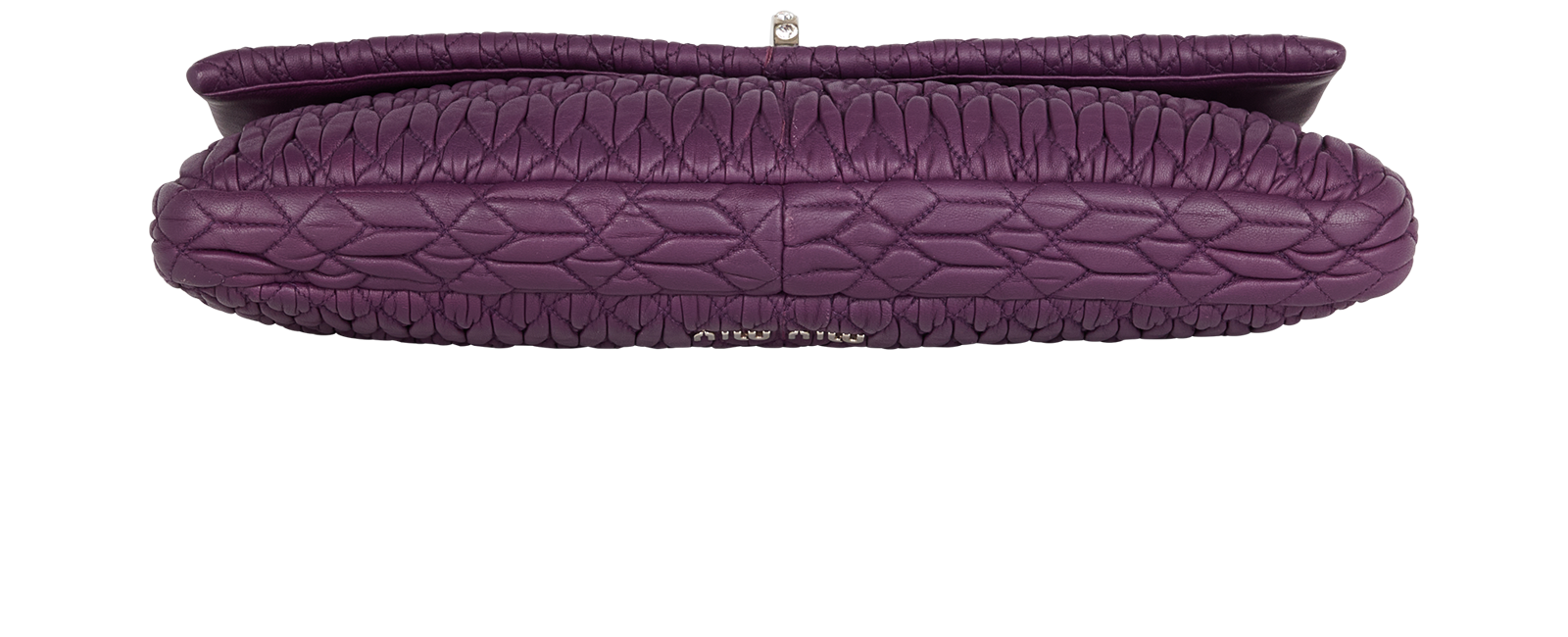 Crystal Matelasse Clutch, &pound;505, Handbags, Purple, Leather, Top view